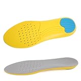 GOOHOCHY Flache Weiche Sport Einlegesohlen Aus Atmungsaktivem Material Mit Dämpfungseffekt Süße Absorbierende Schuhauflagen Für Damen Und Herren Graue Farbe