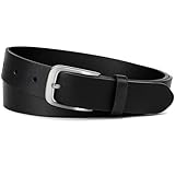 J.Fée Gürtel Herren Leder Herrengürtel Ledergürtel Herren Schwarz,Gürtel Damen Leder Damengürtel Ledergürtel Damen Schwarz 115CM