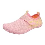 Generisch Aquaschuhe Kinder Wasserschuhe für Jungen Mädchen Schnell Trocknend Strandschuhe Surfschuhe Badeschuhe Atmungsaktive Schwimmschuhe rutschfeste Barfußschuhe Outdoor-Aqua-Socken