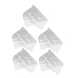 BESTYASH 5 Stück Transparente Kleiderhüllen aus Kunststoff Atmungsaktive Halblange Staubschutz Bezüge für Anzüge und Kleidung Wasserdichte Schutzabdeckungen für Schrank Reise und