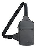 WATERFLY Umhängetasche Crossbody Brusttasche Schultertasche: Sling Bag Tasche Herren Klein Handtasche Crossover Crossbag Schulter Männer Handy Bauch Sportarten Wandern