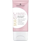 essence cosmetics MAGIC All In One FACE Cream, Make Up, Foundation, nude, aufhellend, pflegend, farbanpassend, UVA, UVB filter, grundierend, glättend, transluzent, vegan, ohne Alkohol (30ml)