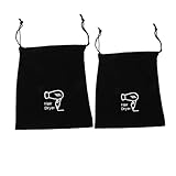 LIFKOME 2 Stück Haartrockner Aufbewahrungstasche mit Kordelzug Faltbarer Schwarzer Organizerbeutel für Reise Zuhause und Vielseitige Nutzung Platzsparend und Einfach Aufzuhängen