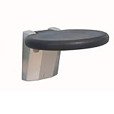 Zusammenklappbarer Badezimmerstuhl, rechteckig/rund, PVC, Duschsitz, geeignet für ältere Menschen mit Behinderung, Schwangere und Wandmontage, Duschhocker, Stuhl