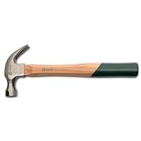 SATA ST92322SC Klauenhammer mit Hickory Holzstiel, Klar Lackiert 370g (13oz)