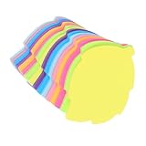 FUNOMOCYA 16 Stück Teiliges Bunte Haftnotizen Blattform Selbstklebende Notizzettel für Büro Schule Zuhause Lebendige Farben Starke Haftung Glattes Schreibpapier Tragbar und Vielseitig für