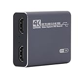 Tomantery 4K-HD-Multimedia-Schnittstelle, USB3.0-Videoaufnahmekarte, Professionell, für, PC, DSLR, Einfach zu Bedienender Sound-Videorecorder für Streaming und, Plug-and-Play
