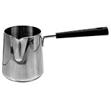FUNNETOYU Stielkasserolle mit Ergonomischer Griff Scalding Hitzebeständig Kompakt für Öl Milch und Soßen Leicht und Platzsparend Multifunktional für Küche