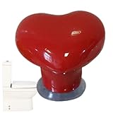 Toilettenspülhilfe Push, Tankbündiger herzförmiger Drücker Stanzen, Toilettenspülwerkzeug für Türgriffe, Schubladen, einfach zu installieren, ergonomisches Design