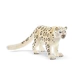 SCHLEICH WILD Life | Schneeleopard 14838 | detailgetreue Tierfiguren | Zoo Spielzeug Jungen und Mädchen | Deko für Geburtstag | Spielfigur ab 3 Jahren | 10 x 5 x 4 cm