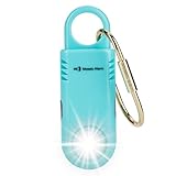 Wiederaufladbarer persönlicher Sicherheitsalarm, Taschenlampe, 135 dB, rutschfester Griff, Schlüsselanhänger, Sirene für Frauen, Mädchen, Studenten, Notfall gegenseitige SOS-Paging-Benachrichtigungen