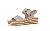 Gabor Damen Plateausandalen, Frauen Sandalen,Best Fitting,Strandschuhe,Plateausandaletten,Dicke Sohle,bequem,Sommerschuhe,Schilf,38 EU / 5 UK