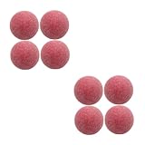 Happyyami 2 Sätze Mattierter Kickertisch Ersatz Für Kickerzubehör Ersatz Kicker Ersatz Für Tischzubehör Ersatzbälle Für Tischfußball Ersatzbälle Für Tischkicker Fußbälle Rot Harz 4 Stück * 2