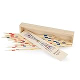 PARENCE.- Klassisches Mikado-Spiel aus Holz - 18cm Stöcke - Traditionelles Brettspiel für Kinder und Erwachsene