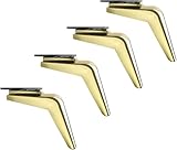 WaiDXn hsj 4-teiliges Möbel-Ersatzfuß-Set, Stützfüße aus Metall for Sofa, TV-Ständer, Couchtisch, Bett, Sideboard, Kommode hohe Qualität(B,15cm(5.90in))