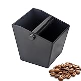 Abklopfbehälter für Siebträger, Espresso Abklopfbehälter Knock Box Espresso für Kaffeesatz mit Abnehmbarer Geräuschabsorbierender Schlagstange, Kaffeesatz Abschlagbehälter für Kaffee Zubehör