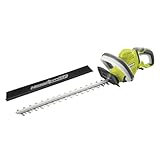 RYOBI 450 W Elektro-Heckenschere RHT4550HS, 50 cm Messerlänge, Diamantgeschliffene Messer, GripZone - gummierte Griffflächen, Ganzhand-Betriebsschalter, Kabelzugentlastung