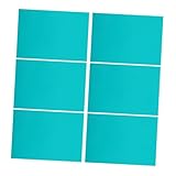 DOITOOL 6 Stück Druckklebeplatte Block Schnitzen Gummi Schnitzen Carving-Gummi-Werkzeug Druckgrafik-schnitzwerkzeug Gummiplatte Schnitzen Schnitzblock Aus Weichem Gummi PVC Sky-Blue