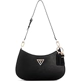 GUESS Women Noelle TOP Zip Shoulder Bag, Schwarz