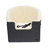 Amazon Basics – Erhöhter Auto-Schalensitz für Haustiere, 45,7 x 45,7 x 40,6 cm, grau