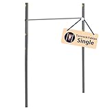 HUDORA Turnreck Fabian Standard/Pro - einfache/doppelte Turnstange für Kinder & Erwachsene - 4-Fach höhenverstellbare Gymnastikstange - belastbare Outdoor-Fitnessstange für bis zu 100kg