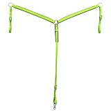 HILASON Western Horse Biothane Leder-Brusthalsband, Limettengrün | Tack