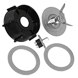 ELAYARD Blender Messer Basis Ersatzteil mit Dichtungsring Kompatibel für Oster Mixer Zubehör für Effizientes Mixen und Mahlen von Sojamilch Säften Smoothies