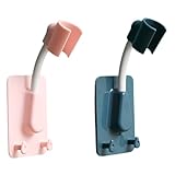 WATIIFUFU 2 Stück Duschkopfhalter ohne Bohren Verstellbarer Saugnapf Duschbrause Halter Universeller Badezimmer Halterung Drehbar Einfache Montage Stabile Fixierung für