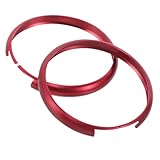 Cabilock 2 Stück Aluminiumlegierung Schlüsselanhänger Cover Teiliges Dekorativer Autoschlüssel Ring Schutz für Mini Einfache Montage Rostfrei Stilvolle Schlüsselverzierung