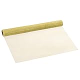 PATIKIL 39,4x11,9' Messinggewebter Drahtgeflecht-Rollenfilter mit 150 Maschen, grobes dichtes Gaze-Metallgewebe für Filtergewebe-Fenstersicherheits-Lüftungsabdeckung, gelb