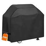 BBWELL Grillabdeckung Wetterfest Gasgrill Abdeckplane Wasserdicht Abdeckhaube Grillhaube Grillpavillon, 420D Oxford, 145 x 61 x 117 cm, reißfest, UV, Schutz vor Verblassen, Rost und Schimmel