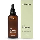 mybiochoice Bio Rizinusöl 100 ml – 100% natürlich, kaltgepresst, hexanfrei – Pflegeöl für Nägel, Wimpern, Augenbrauen & Haarwachstum – als Trägeröl & Massageöl für trockene Haut