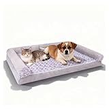 ZaiZaiSMao Hundekissen Mittelgroße Hunde mit eierförmiger Kistenschaum, Orthopädisches Hundebett mit abnehmbarem Bezug, waschbar rutschfest, Hundesofa Für Grosse Hunde,XL（105 * 75 * 20cm）