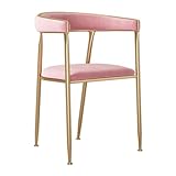 Mid Century Moderne Esszimmerstühle aus Samt mit Metallbeinen, bequeme gepolsterte Küchen- und Make-up-Hocker, elegante Sitzgelegenheit für Wohnzimmer und Empfang