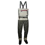 GSCLZ Herren Wathose for Angeln, atmungsaktiv, mit Strumpf und Fuß, leicht, umwandelbar, for die Jagd, Wathose, for Fliegenfischen(XXXL)