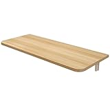 Klapptisch Wand Wandklapptisch Wandtisch Klappbar Wandschreibtisch Schreibtisch Tisch Holz Braun Klein Groß Lang Schma Tief Platzsparend Hängend Arbeitsplatte für Küche Esstisch Laptop Balkon