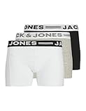 JACK & JONES Junior Jungen Sense Trunks 3-pack Noos Jr Shorts, Grau, 164 EU