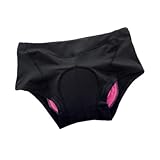 pistro Damen-Fahrradunterwäsche Reitshorts Activewear ergonomisch bequem sportlich vielseitig gepolsterte Fahrradunterwäsche Größe L- Schwarz