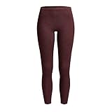 Conta Thermo Lange Hose, Damenleggings mit natürlicher Baumwolle, wärmeisolierende Thermo-Leggings, Lange Unterwäsche, Farbe: Burgund Melange, Größen: 36/XS - 50/4XL