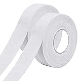 2 Roll Hockey Tape, 54 Yards Hockey Stick Tape, Selbstklebendes Eishockey Grip Tape, Saugfähiges Schlägerband für Tennis Squashschläger, Overgrip, Springseil, Badmintongriff, Schlägergriff (Weiß)
