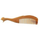 FOYTOKI Haarkamm Aus Natürlichem Ochsenhorn Antistatischer Schnitzhaarkamm Für Kopfmassage Und Haarpflege Ideal Für Frauen Und Alle Haartypen Lang