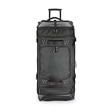 Amazon Basics Reisetasche mit Rollen, 137L, Leichter und Langlebiges Trolley aus Ripstop-Gewebe, Großes Fassungsvermögen mit Teleskopgriff, Ideal für Reisen, Arbeit und Freizeit, Schwarz