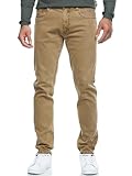Indicode Herren INSamario Jeanshose aus 99% Baumwolle mit 5 Taschen | Denim Herrenjeans Otter 33/32