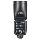 Godox V100-C 100Ws Touchscreen Kamera Blitz Speedlite für Canon,Abnehmbarer Subblitz, USB-C Ladebatterie, 2.4G X Wireless HSS TTL Blitz für Canon R5 R6 R6II R7 R8 RP R R50 90D 6D 7D 5DMarkIII