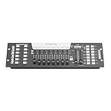 Kanal-DMX-Lichtsteuerung+MIDI,Konsole für Bühnenbeleuchtung,Lichtmischpult,Partyleuchte Lichtmischpult mit HD-LED-Anzeige,FüR Ktv, BüHne, Kneipen, Hochzeit Mit Fernbedienung Zum Tanzen