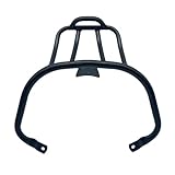 Motorrad Gepäckträger Für Vespa Für Sprint Für Primavera 125 150 2014 2015 2016 2017 2018-2022 Heckstoßstange Beifahrersitzgriff Haltegriffschiene Gepäckträgertasche Bücherregal(Black)