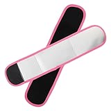 Toyvian Verstellbare Fitness Arm Bands für Damen Sauna Arm Sleeves zur Armformung rutschfeste Schweißarmbänder für Workout Training Laufen Tennis und Kraftsport Rosa