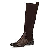 CAPRICE Damen Hohe Stiefel mit Absatz Runde Spitze Blockabsatz, Braun (Dk Brown Comb), 38 EU