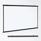 Rollo-Leinwand 16:9/4:3 Heimkino Beamer Leinwand, Projektor Leinwand 30-72 Zoll, Tragbare Projektionswand Wandmontage Projektion Leinwand, Projektor Leinwand for Camping und Heimkino(16:9,40')