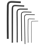 Anneome 7 Stück Kleiner Sechskantschlüssel Metrisch 07–3mm Kompakter Metall Inbusschlüssel für Möbelmontage Reparaturen und Heimwerker